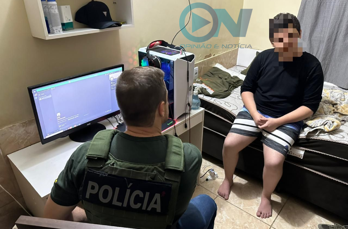 Operação Pessinus apreende adolescente em Ilha Grande por apologia ao nazismo e extorsão sexual